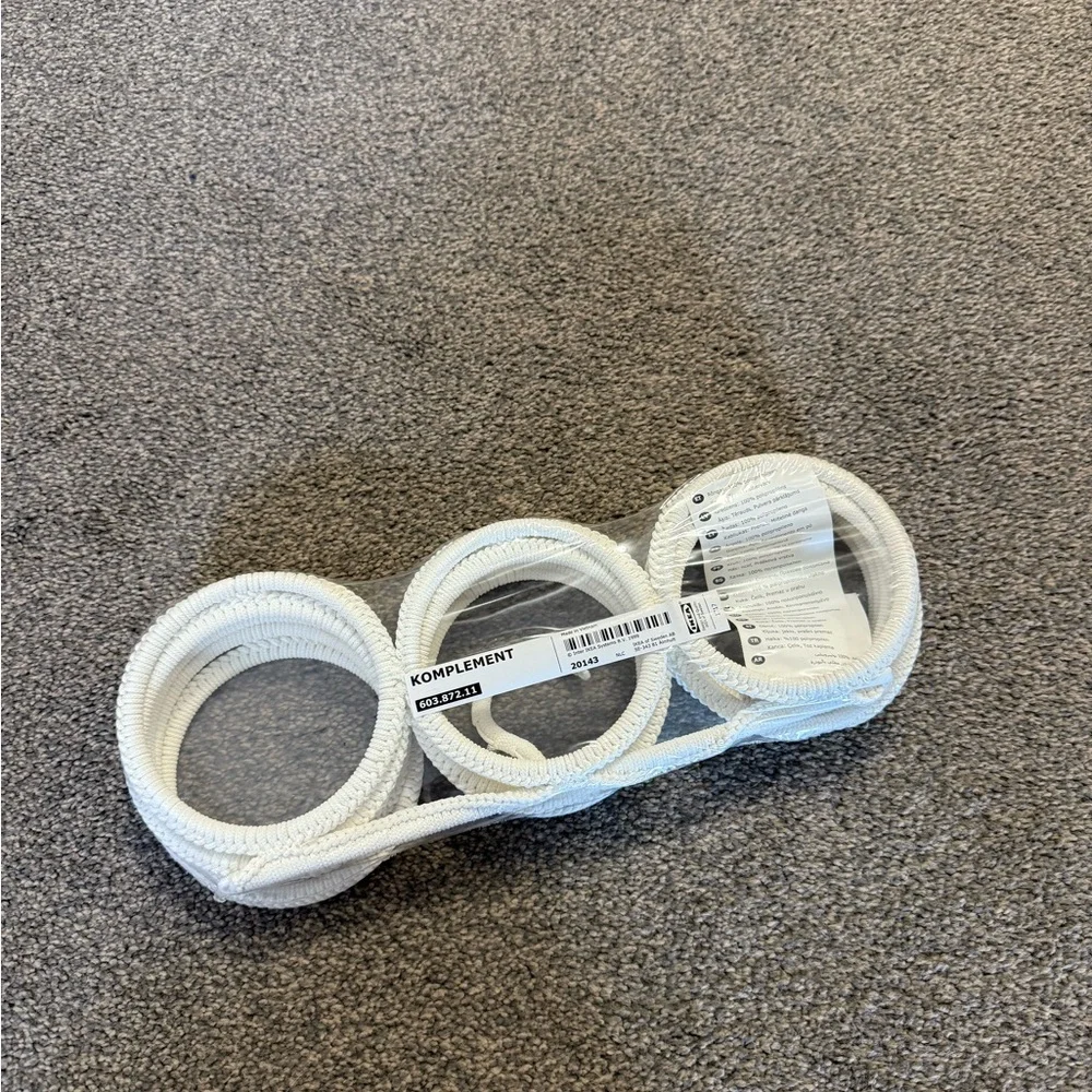 IKEA Komplement Multi-Use Hanger White Ivory Scarf Tie Belt Organizer 603.872.11